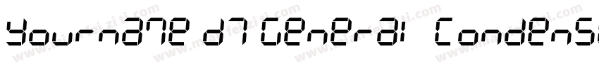 Yourname D7 General Condensed字体转换
